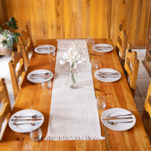 Camino de mesa Terracota Beige